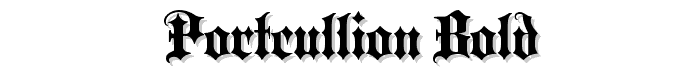 Portcullion Bold font